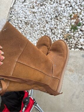 Koolaburra Chestnut Suede Moccasin Boots